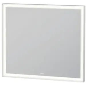 Duravit, Abattant WC, L-Cube Miroirs avec éclairage, angulaires, 800x700x67mm, blanc aluminium mat, LC7381018180100 pas cher