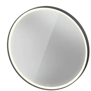 Duravit, Miroir, L-Cube Miroirs avec éclairage, rond, LED 24W, 900x900x67mm, graphite aluminium mat, LC7376049490100 pas cher