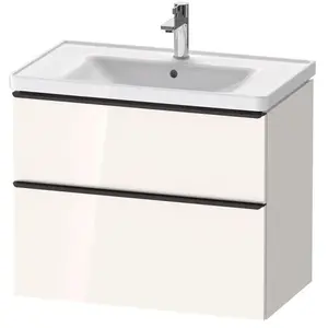 Meuble simple vasque DURAVIT D-Neo 78 cm Blanc brillant pas cher