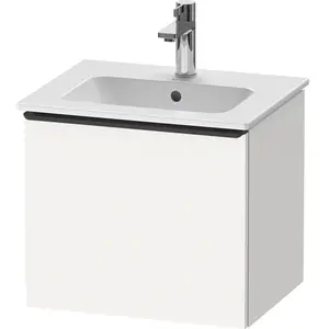 Duravit, Meuble sous-lavabo, D-Neo bâti-support lavabo suspendu, 510x440x402mm, 1 tiroir, avec poignée diamant noir (51 x 40.20 x 44 cm)