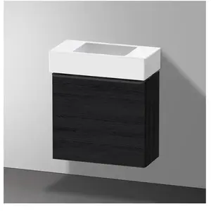 Duravit, Meuble sous-lavabo, D-Neo, sous-lavabo en console suspendu, 484x440x222mm, 1 portes, charnières à droite, avec poignée (48.40 x 22.20 x 44 cm) pas cher