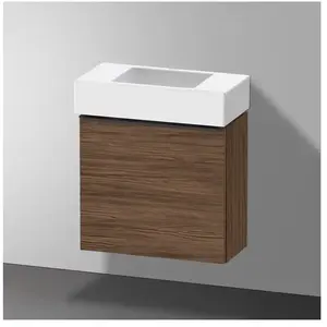Duravit, Meuble sous-lavabo, D-Neo, sous-lavabo en console suspendu, 484x440x222mm, 1 portes, charnières à droite, avec poignée (48.40 x 22.20 x 44 cm) pas cher