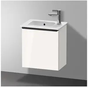 Duravit, Meuble sous-lavabo, D-Neo bâti-support lavabo suspendu, 410x440x274mm, 1 portes, charnières à droite, avec poignée noir (41 x 27.40 x 44 cm)