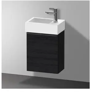 Duravit, Meuble sous-lavabo, D-Neo, sous-lavabo en console suspendu, 364x440x222mm, 1 portes, charnières à gauche, avec poignée (36.40 x 22.20 x 44 cm)