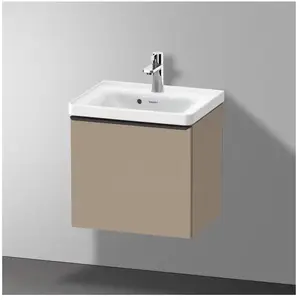 Duravit, Meuble sous-lavabo, D-Neo bâti-support lavabo suspendu, 484x440x372mm, 1 tiroir, avec poignée diamant noir (48.40 x 37.20 x 44 cm)