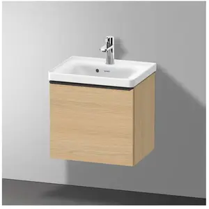 Duravit, Meuble sous-lavabo, D-Neo bâti-support lavabo suspendu, 484x440x372mm, 1 tiroir, avec poignée diamant noir (48.40 x 37.20 x 44 cm)