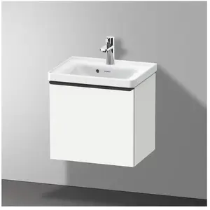 Duravit, Meuble sous-lavabo, D-Neo bâti-support lavabo suspendu, 484x440x372mm, 1 tiroir, avec poignée diamant noir (48.40 x 37.20 x 44 cm)