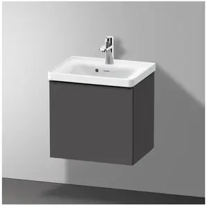 Duravit, Meuble sous-lavabo, D-Neo bâti-support lavabo suspendu, 484x440x372mm, 1 tiroir, avec poignée diamant noir (48.40 x 37.20 x 44 cm)
