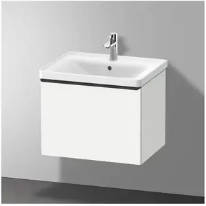 Duravit, Meuble sous-lavabo, D-Neo bâti-support lavabo suspendu, 584x440x452mm, 1 tiroir, avec poignée diamant noir (58.40 x 45.20 x 44 cm)