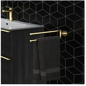 Duravit, Porte-serviettes + crochets pour serviettes, Porte-serviettes Starck T, à deux bras, 009941 pas cher