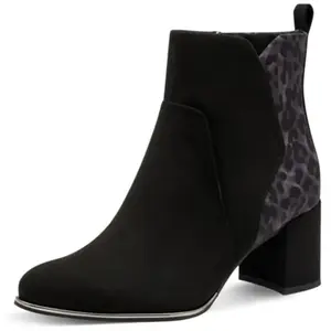 Marco Tozzi 2-25095-41 Bottes tendance pour femme Noir/léopard Taille ... pas cher
