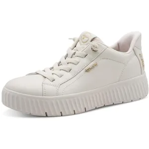 Basket Basse À Lacets Tamaris Comfort - Blanc cassé pas cher