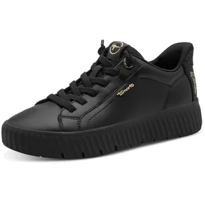 Basket Basse À Lacets Tamaris Comfort - Noir pas cher