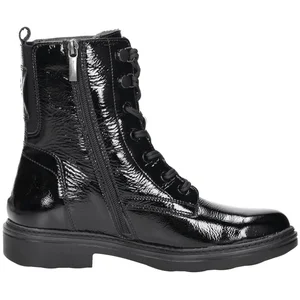 Bottines Cuir Tamaris Comfort - Noir Brillant pas cher