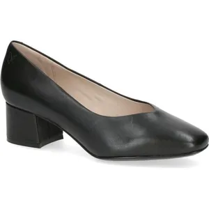 CAPRICE Damen Pumps aus Leder Kleiner Absatz, Schwarz (Black Nappa), 38 EU pas cher