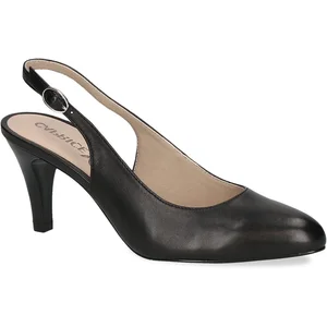 CAPRICE Damen Slingpumps aus Leder Elegant, Schwarz (Black Nappa), 40 EU