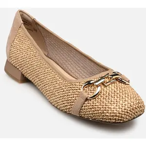 Femmes Caprice Ballerine Textile Glissement/ouvert Talon bloc - Bark Comb 311 pas cher