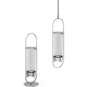 Höfats, Bougeoir, OVAL CANDLE 35 argent pas cher