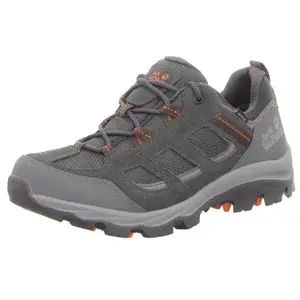 Jack Wolfskin Homme VOJO 3 TEXAPORE LOW M Chaussure de Trail, Gris/Orange, 42 EU pas cher