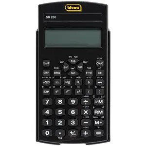 Idena 20137 - Calculatrice scolaire SR 200, écran 10 chiffres, fonctio... pas cher
