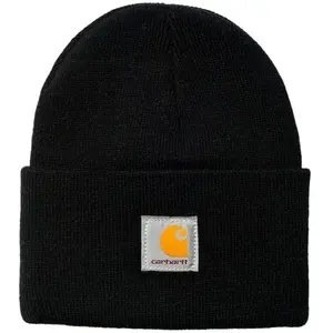 Title Carhartt Wip Acrylic Watch Beanie - Black