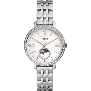 Bracelet acier femme - FOSSIL - Montre femme Fossil Jacqueline météo - Couleur de la matière:Blanc et Rose pas cher
