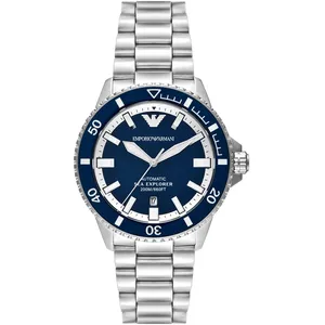Montre Emporio Armani - Hommes - AR60079 - Argent Acier inoxydable - 42 mm - BleuVendu parbol