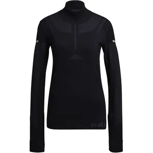 Sweatshirt femme adidas Primeknit Running Mid-Layer Noir L