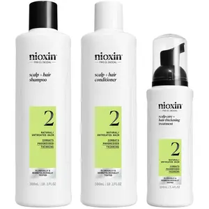 Nioxin Sistema 2 Kit Trifasico Shampoo 300ml Conditioner 300ml Treatment 100ml pas cher
