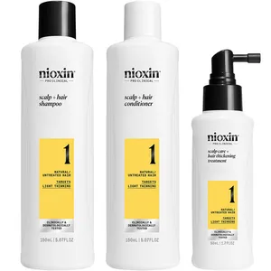 Nioxin System 1 Kit - Traitement pour Cheveux Naturels Légèrement Affaiblis 3 u pas cher