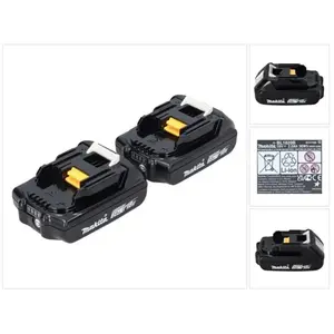 Makita accu-powerset 18 V met 2x BL 1820 B accu 2,0 Ah ( 2x 197254-9 ) pas cher