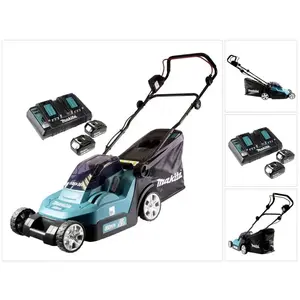 Tondeuse à gazon sans fil - Makita - DLM 382 - 36V - 38cm - Bac 40L - ...