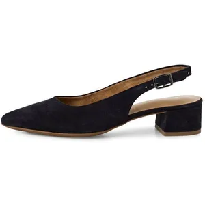 Escarpin Femme - TAMARIS - Daim Bleu - Talon Large - élégante pas cher