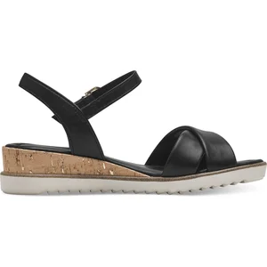 Nu-pieds - TAMARIS - 28106-42 - Cuir et synthétique - Noir - Talon 5cm pas cher