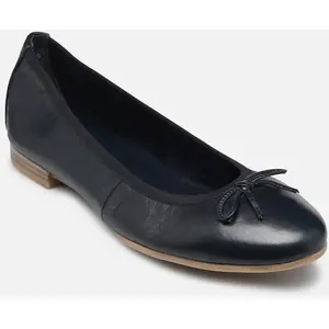Tamaris Ballerines femme bleu 22116-41   cuir & synthétique semelle souple talon confortable