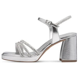 Tamaris Sandales pour femme Vegan élégantes, Silver Glam, 36 EU pas cher