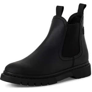 Tamaris leren dameslaarzen 1-25829-43 enkellaarzen zwart M2682941 pas cher