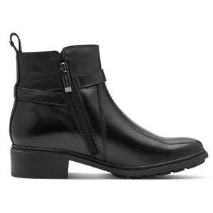 Bottines Cuir Tamaris - Noir Leat pas cher