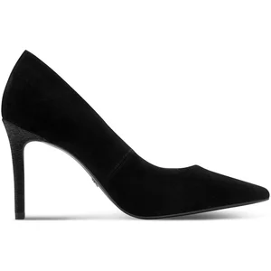 Escarpins A Talon Cuir Tamaris - Noir Comb pas cher