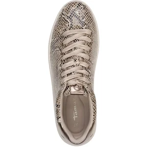 Basket à Lacets Tamaris - Beige Snake pas cher