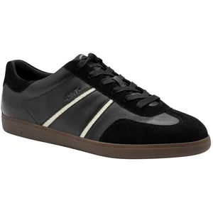 Basket Basse Cuir Tamaris - Noir pas cher