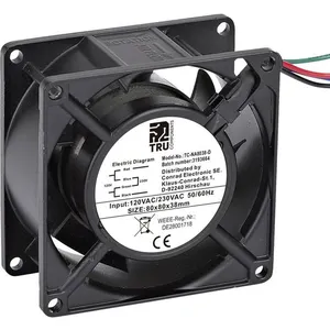 TRU COMPONENTS TC-NA8038-D Axiaalventilator 230 V/AC, 120 V/AC 85 m³/h...
