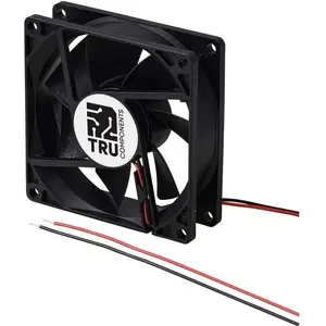 Tru Components TC-MX8025-24V0.08A Axiallüfter 24 V/DC 67.8 m³/h (L x B...