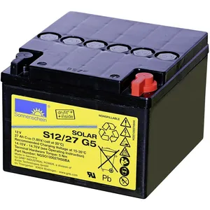 Batterie solaire 12V 27Ah - GNB Sonnenschein - Gel plomb - 176x126 mm ...