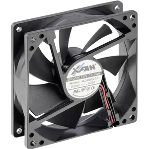 X-Fan Ventilateur axial 24 V/DC (92 mm, 1x), Ventilateur PC, Noir pas cher