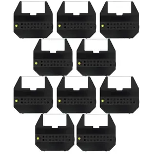 10x Ruban encreur d'écriture compatible avec Olivetti etp 55, etp 550, etp 56, etp 60, etp 65 machine à écrire - noir - Vhbw pas cher