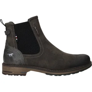 Boots de ville talon plat Mustang Shoes gris pas cher