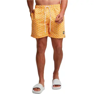 Urban Classics Pattern Zwembroek Geel 5XL Man pas cher