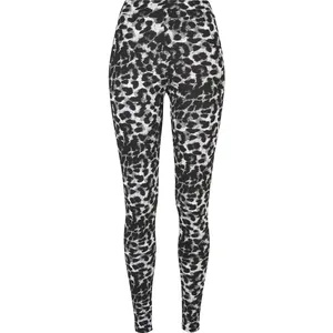 Legging femme Urban Classics Soft AOP GT - noir/blanc - 4XL