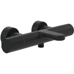 Mitigeur bain douche thermostatique VILLEROY ET BOCH Universal Taps & Fittings rond Matt Black pas cher